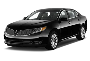 Black sedan town car